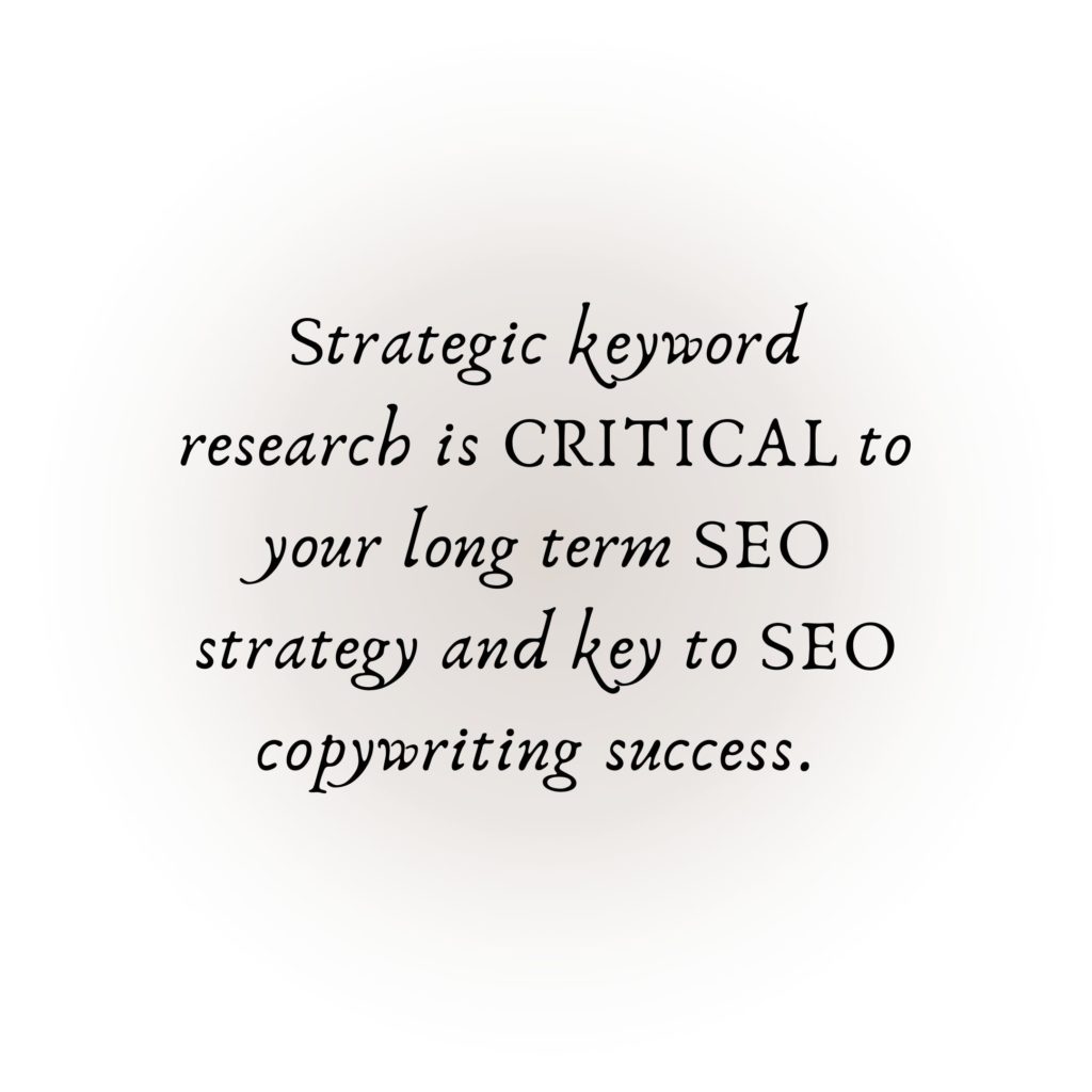 Strategic keyword research is critical to SEO success
